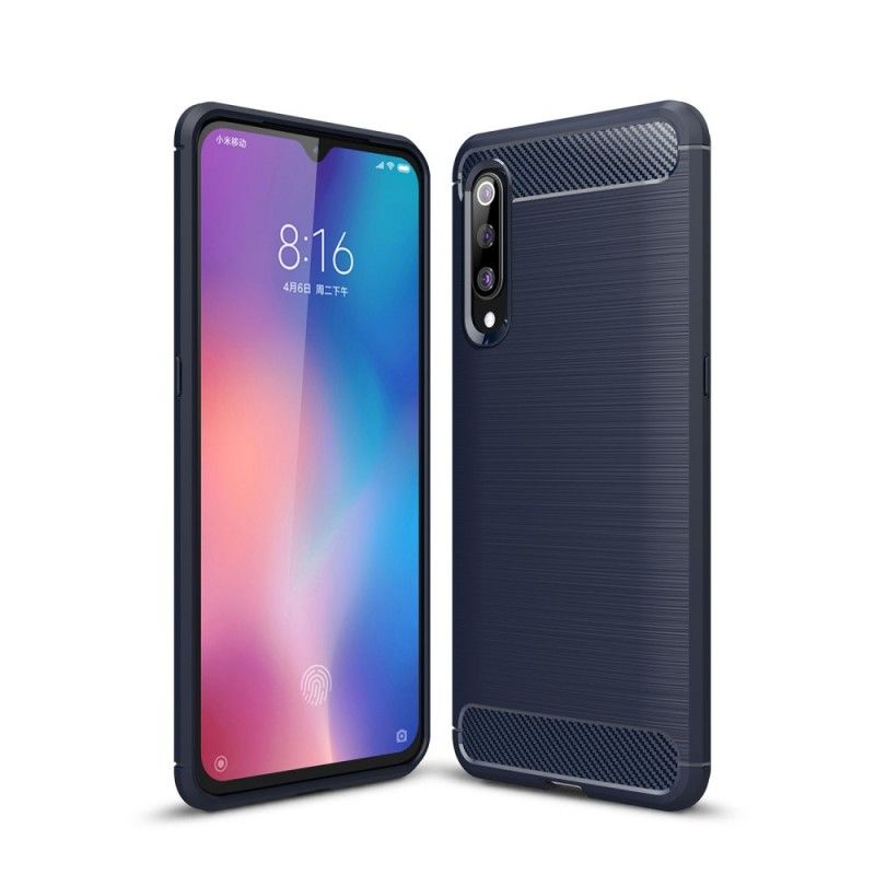 Deksel Xiaomi Mi 9 Svart Børstet Karbonfiber