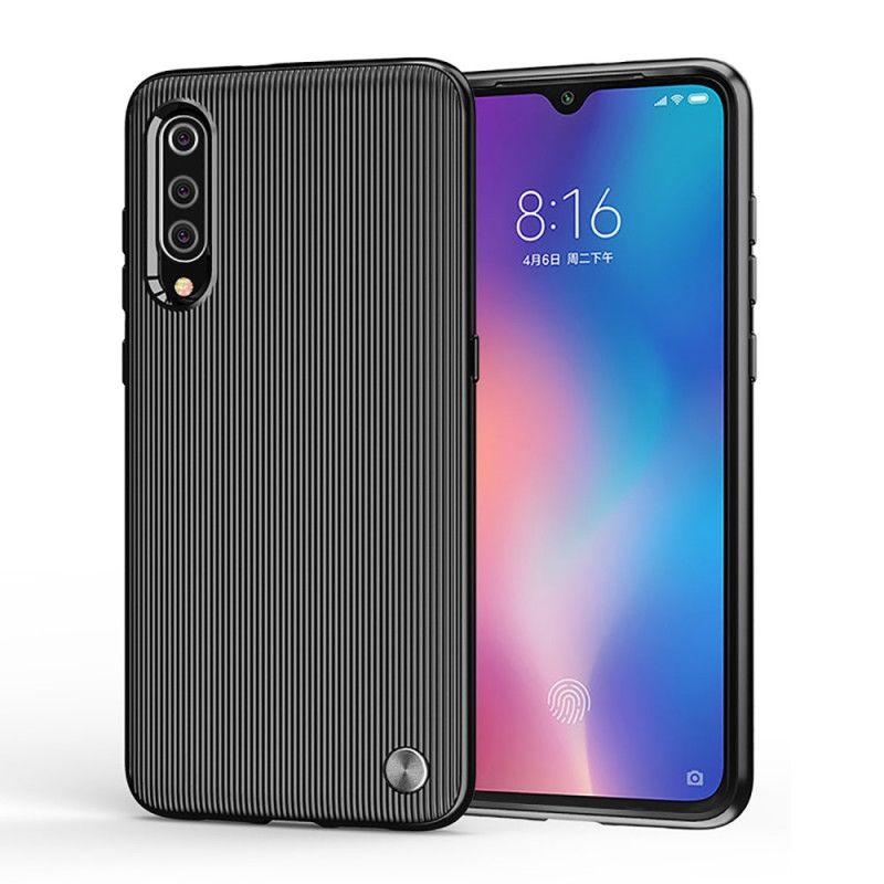 Deksel Xiaomi Mi 9 Svart Strukturert Silikon