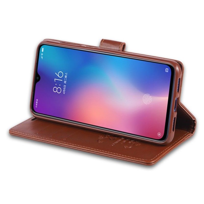 Folio Deksel Xiaomi Mi 9 Svart Luksus Azns