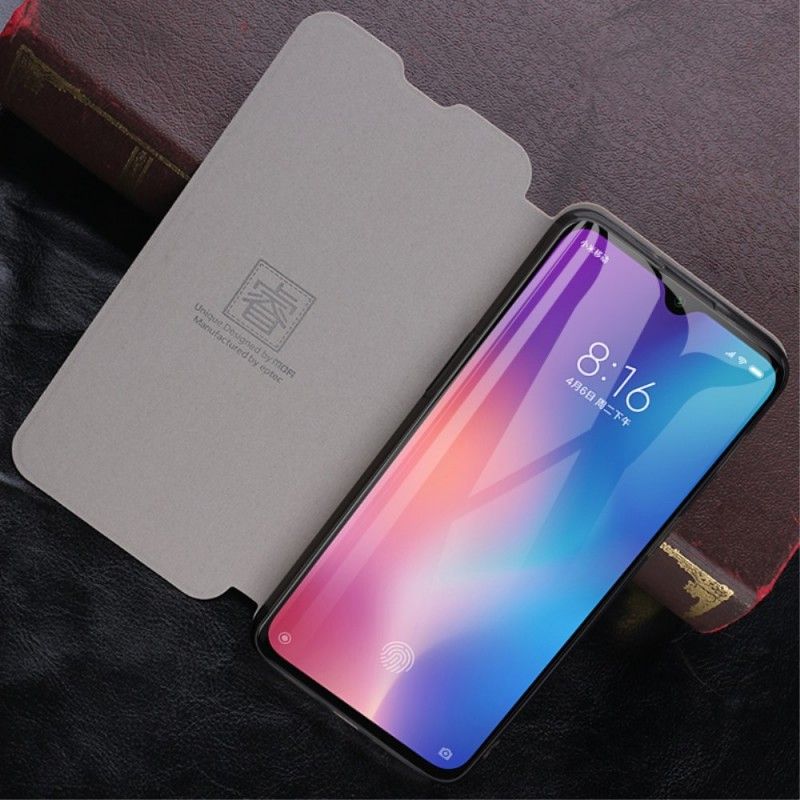 Folio Deksel Xiaomi Mi 9 Svart Vintage Mofi