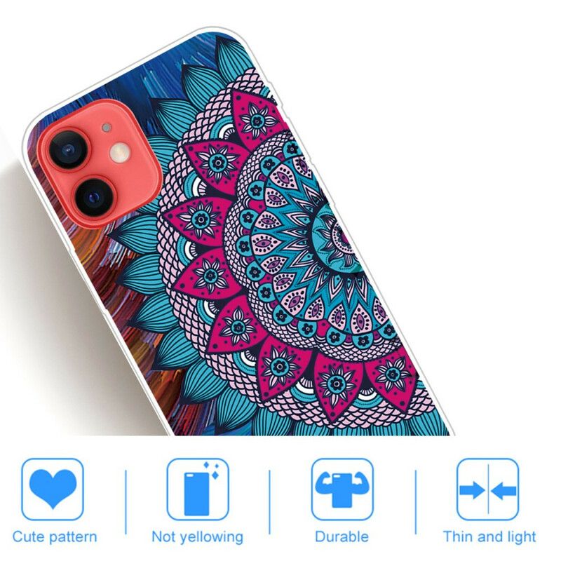 Deksel iPhone 13 Mini Fargerik Mandala Beskyttelse Deksel