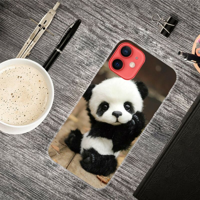 Deksel iPhone 13 Mini Fleksibel Panda