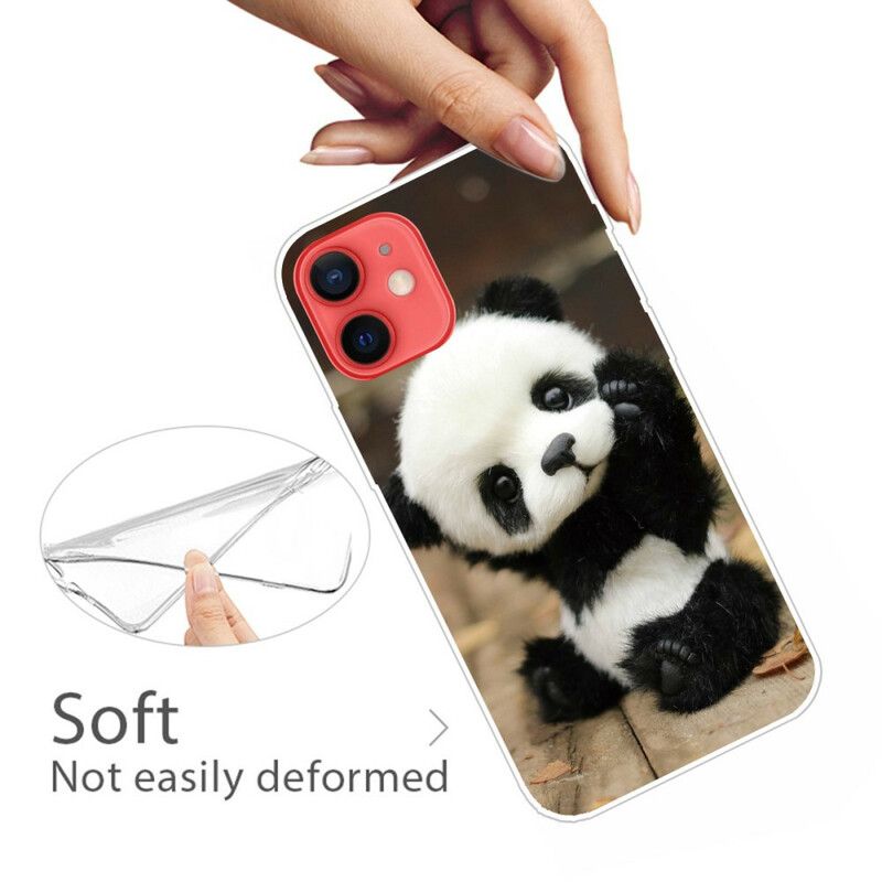 Deksel iPhone 13 Mini Fleksibel Panda