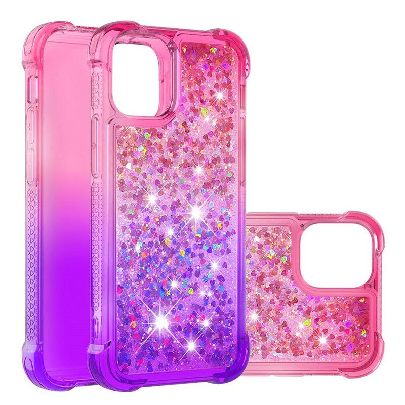 Deksel iPhone 13 Mini Glitterfarger Beskyttelse Deksel