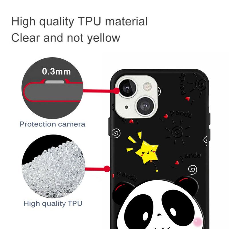 Deksel iPhone 13 Mini Star Panda Beskyttelse Deksel