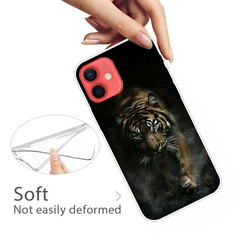 Deksel Til iPhone 13 Mini Fleksibel Tiger