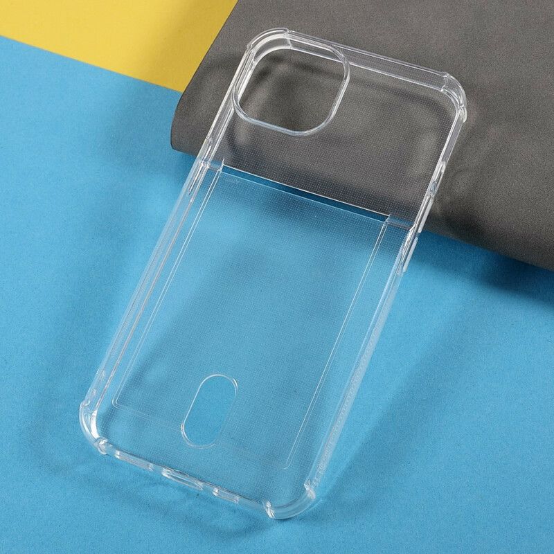 Deksel Til iPhone 13 Mini Transparent Fargekortholder