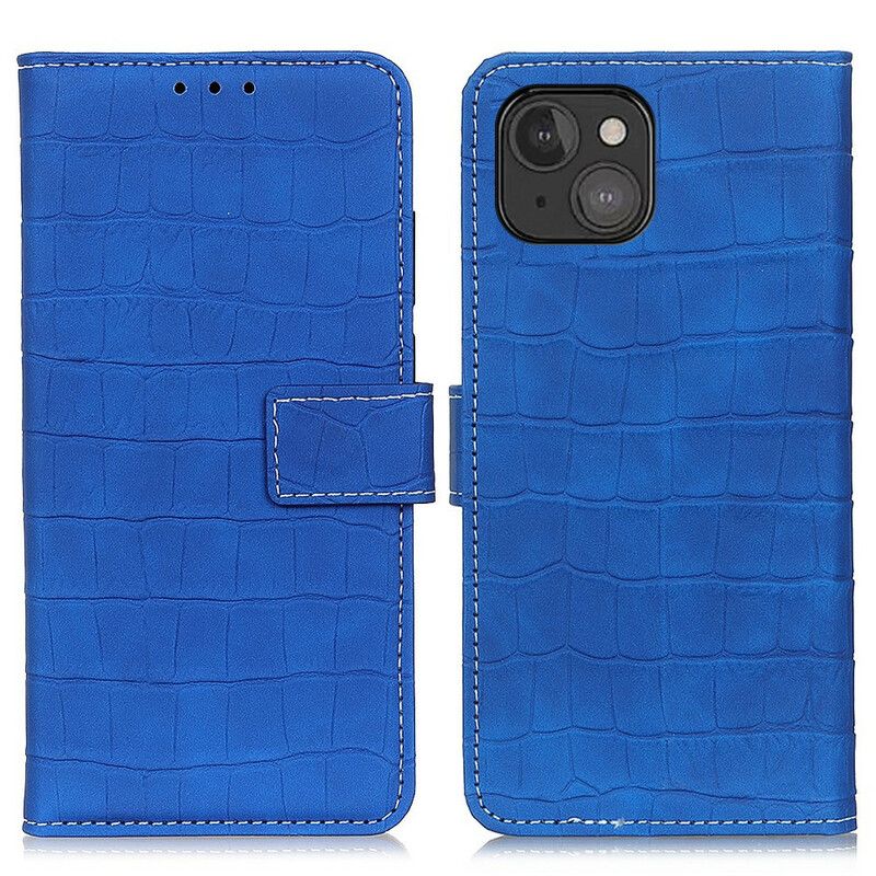 Folio Deksel iPhone 13 Mini Crocodile Power Beskyttelse Deksel