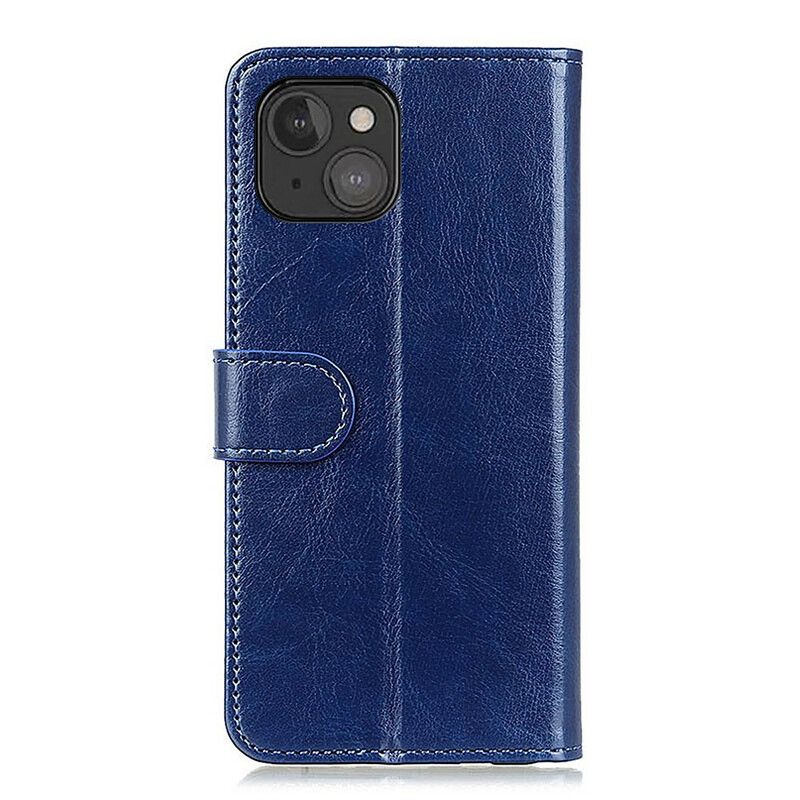 Folio Deksel iPhone 13 Mini Faux Leather Finesse