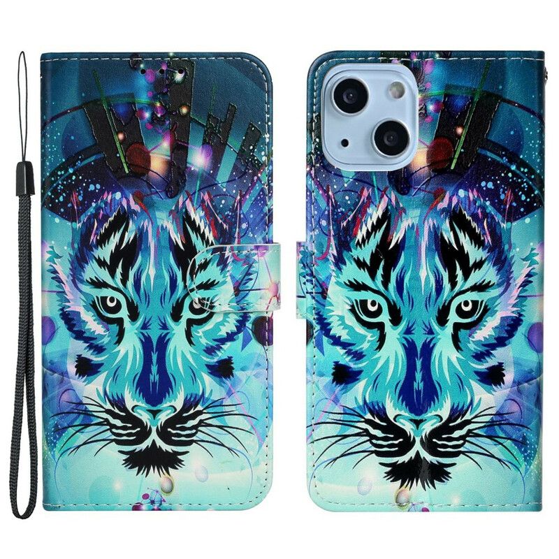 Folio Deksel iPhone 13 Mini Ice Tiger