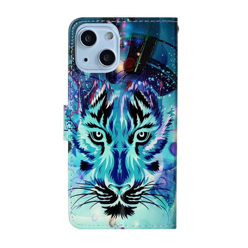 Folio Deksel iPhone 13 Mini Ice Tiger