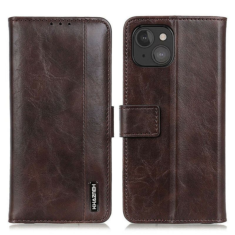 Folio Deksel iPhone 13 Mini Khazneh Elegance Leather Style