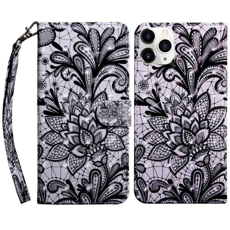 Folio Deksel iPhone 13 Mini Light Spot Lace