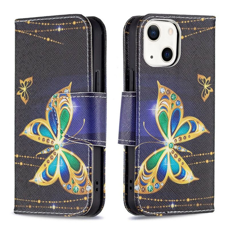 Folio Deksel iPhone 13 Mini Magic Butterfly Beskyttelse Deksel