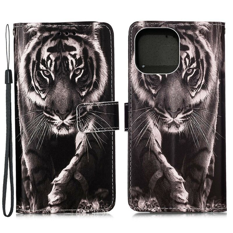 Folio Deksel iPhone 13 Mini Night Tiger