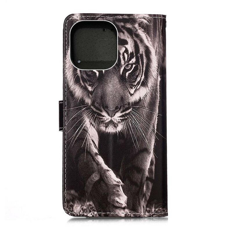 Folio Deksel iPhone 13 Mini Night Tiger