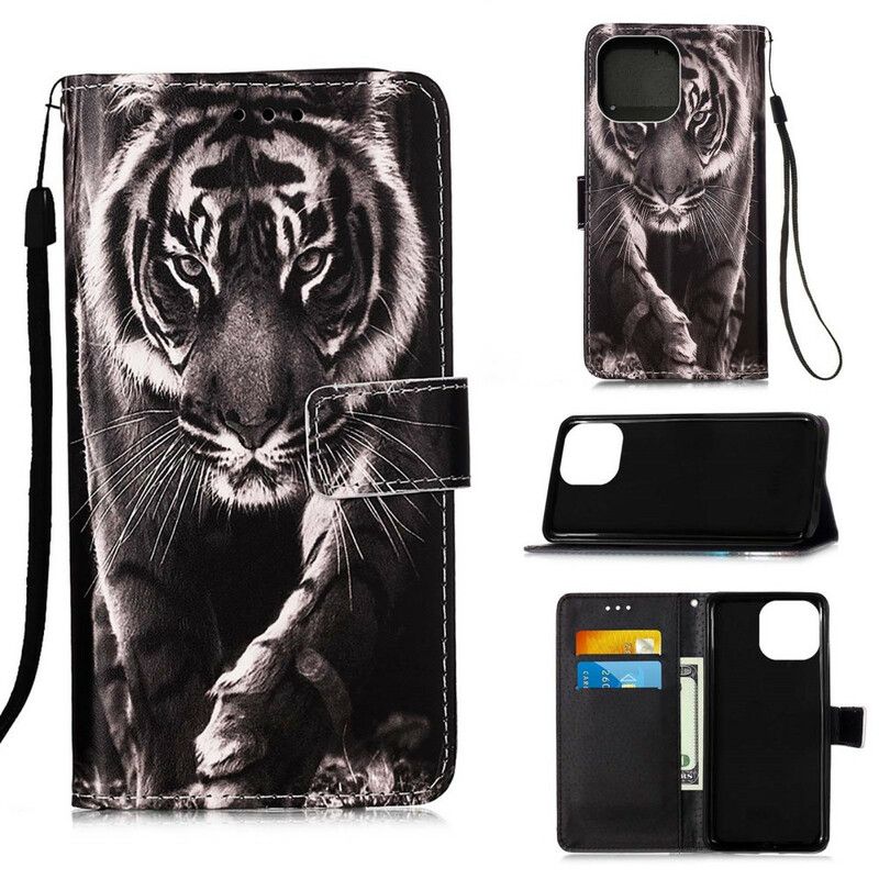 Folio Deksel iPhone 13 Mini Night Tiger