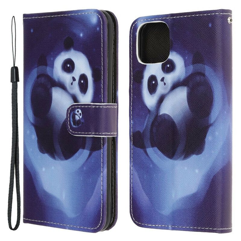 Folio Deksel iPhone 13 Mini Panda Space Beskyttelse Deksel