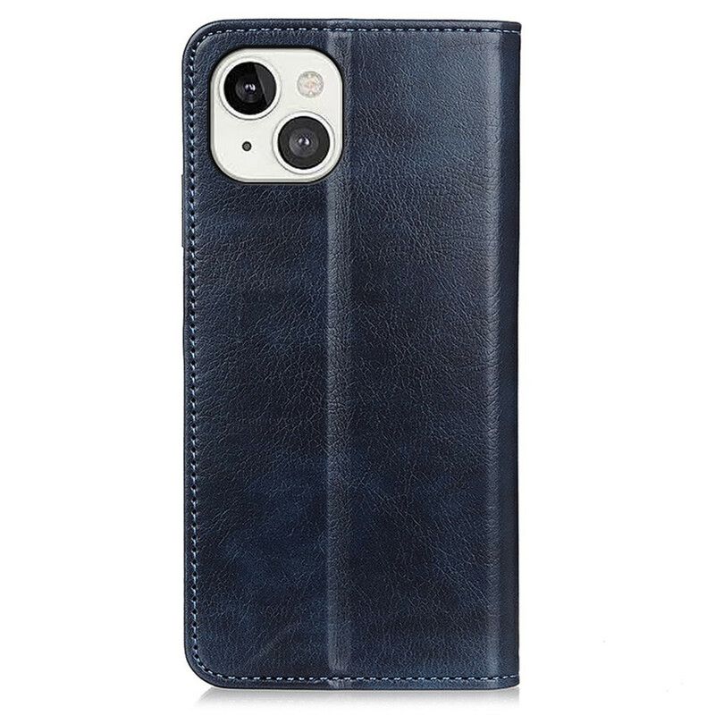 Folio Deksel Lær iPhone 13 Mini Mobildeksel Litchi Split Leather