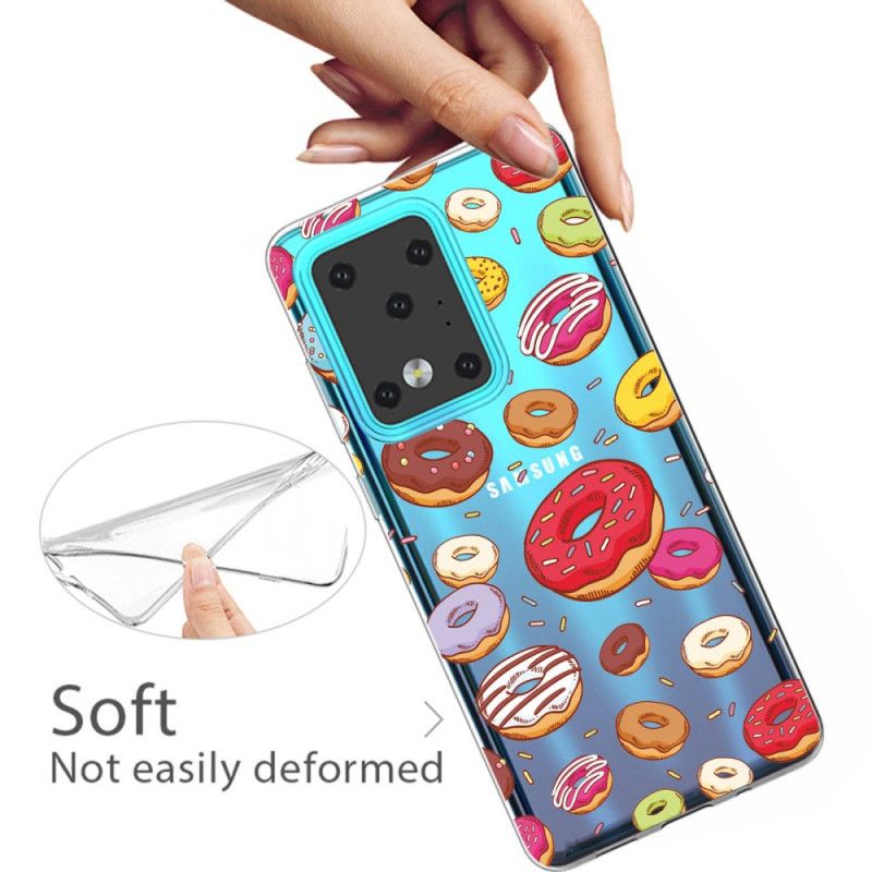 Deksel for Samsung Galaxy S20 Ultra Kjærlighetsdoughnuts