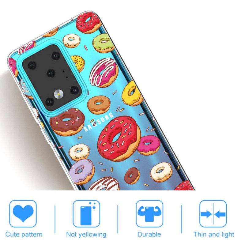 Deksel for Samsung Galaxy S20 Ultra Kjærlighetsdoughnuts