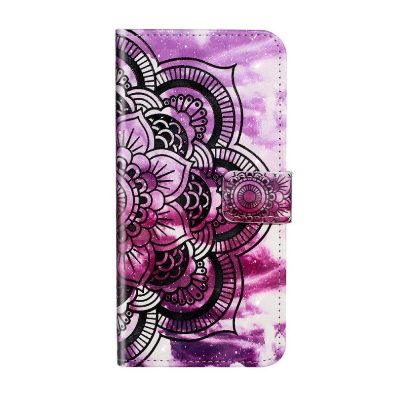 Folio Deksel for Samsung Galaxy S20 Ultra Lilla Mandala