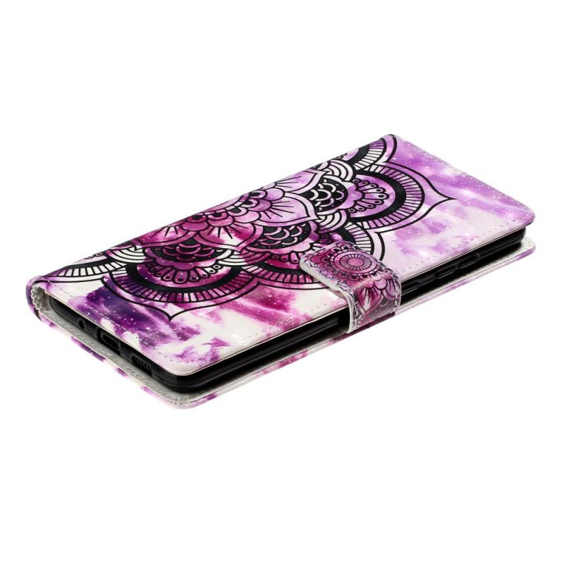 Folio Deksel for Samsung Galaxy S20 Ultra Lilla Mandala