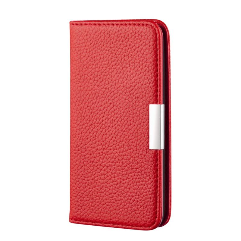 Folio Deksel for Samsung Galaxy S20 Ultra Svart Ultra Elegant Lychee Imitert Skinn