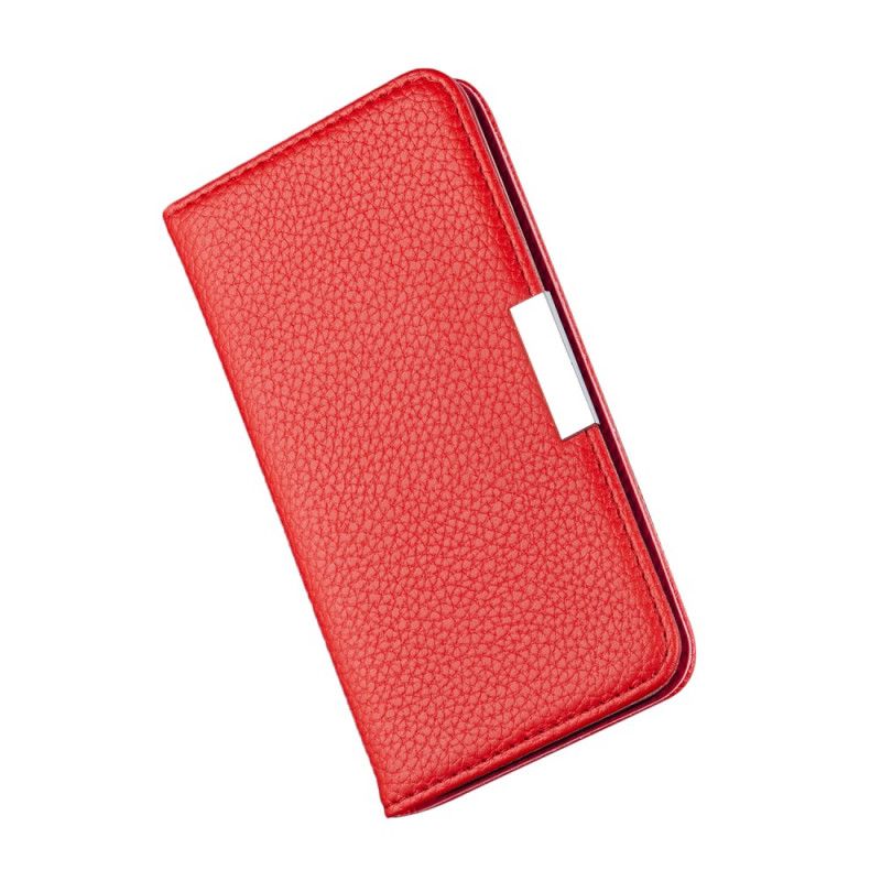 Folio Deksel for Samsung Galaxy S20 Ultra Svart Ultra Elegant Lychee Imitert Skinn