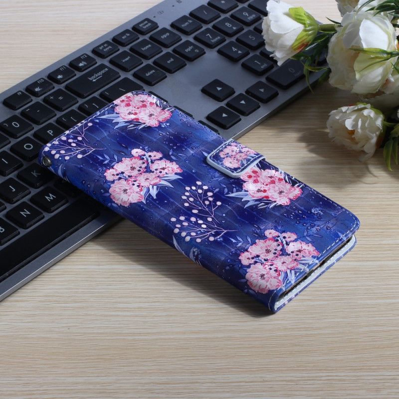 Folio Deksel Samsung Galaxy S20 Ultra Lys Flekkblomster