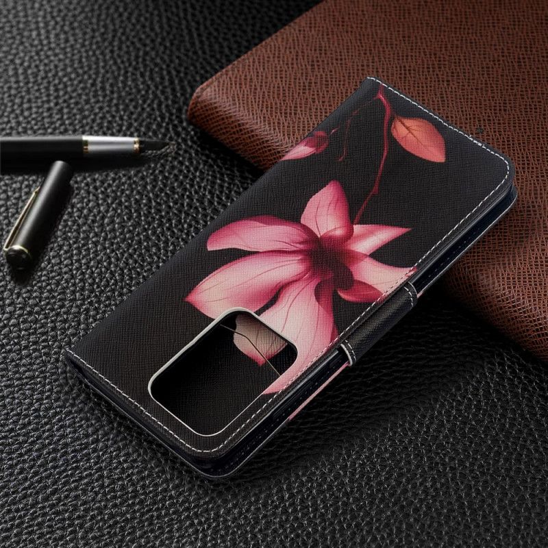 Folio Deksel Samsung Galaxy S20 Ultra Rosa Blomst