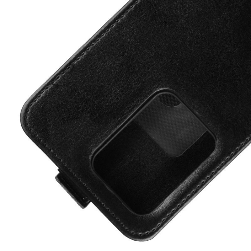 Folio Deksel Samsung Galaxy S20 Ultra Svart Sammenleggbar Skinneffekt