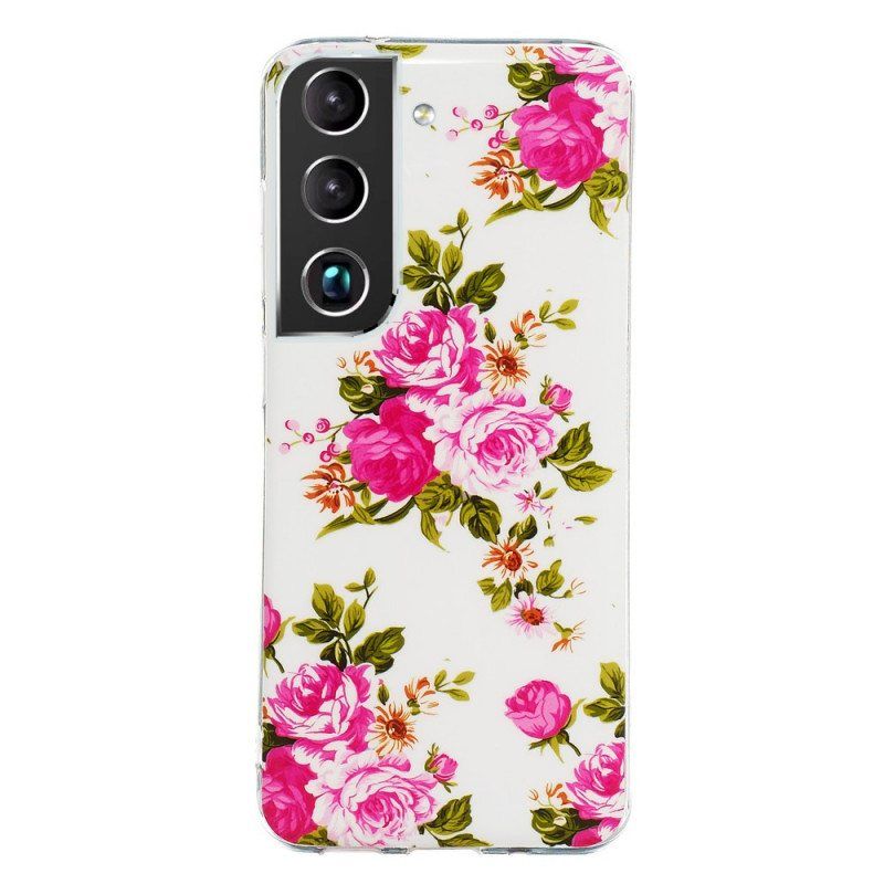 Mobildeksel Til Samsung Galaxy S22 5G Fluorescerende Liberty-blomster