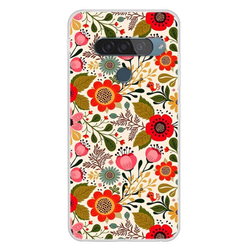 Deksel ThinQ LG G8S ThinQ Blomstertapet