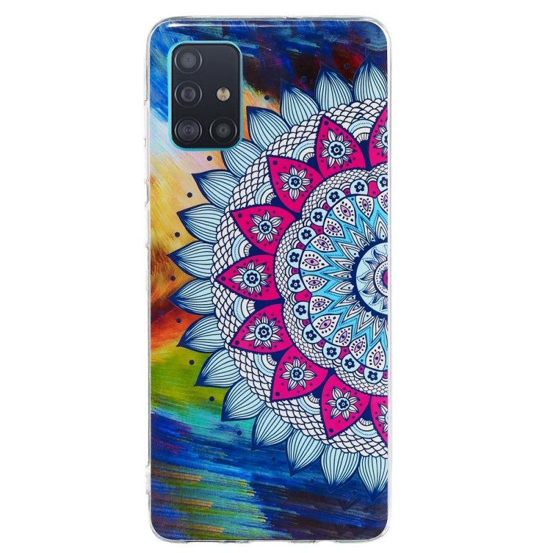 Deksel Samsung Galaxy A71 Fluorescerende Mandala