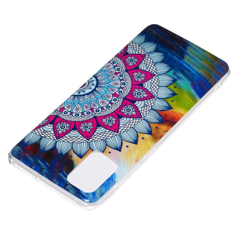 Deksel Samsung Galaxy A71 Fluorescerende Mandala