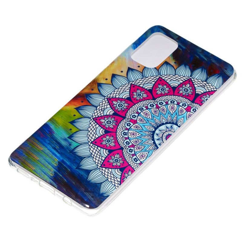 Deksel Samsung Galaxy A71 Fluorescerende Mandala