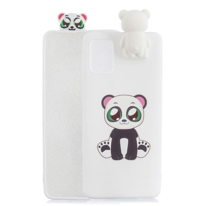 Deksel Samsung Galaxy A71 Mobildeksel 3D Panda Håndfri Støtte