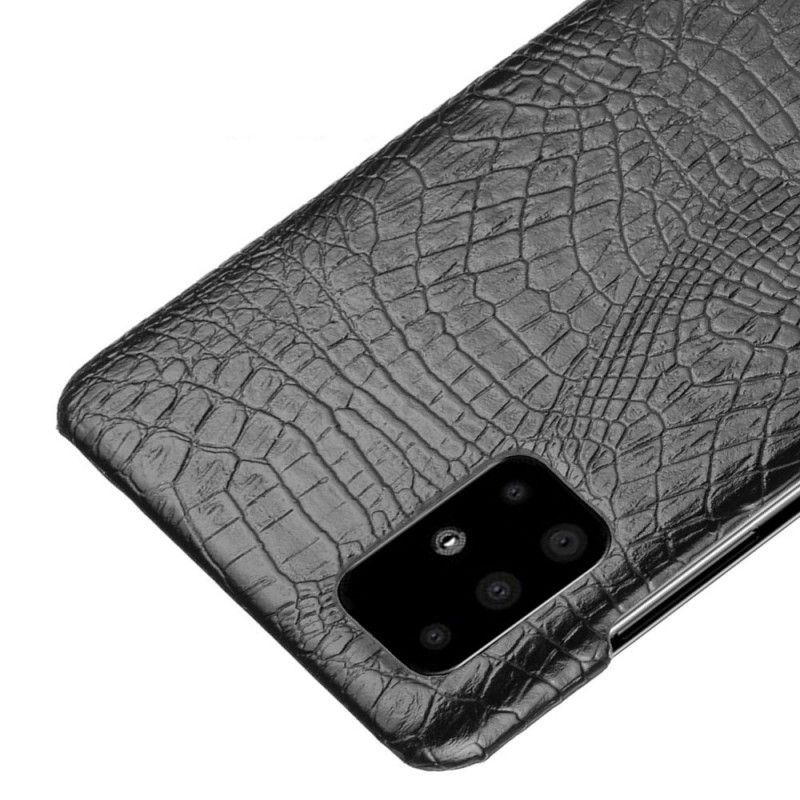 Deksel Samsung Galaxy A71 Svart Krokodillehudeffekt