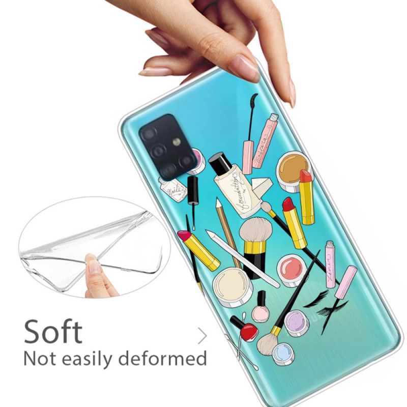 Deksel Samsung Galaxy A71 Toppsminke Anti-fall