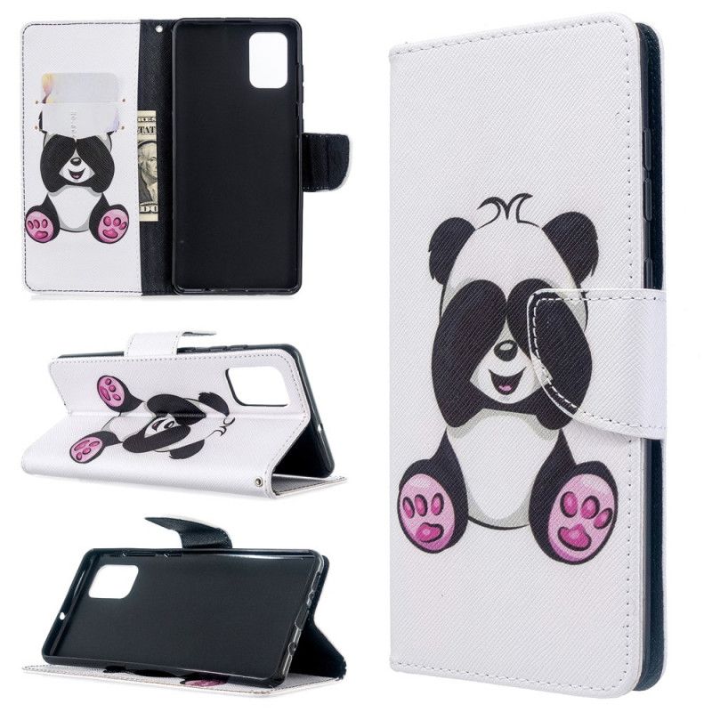 Folio Deksel for Samsung Galaxy A71 Morsom Panda