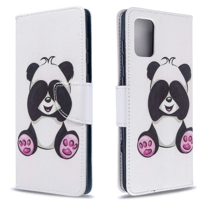 Folio Deksel for Samsung Galaxy A71 Morsom Panda