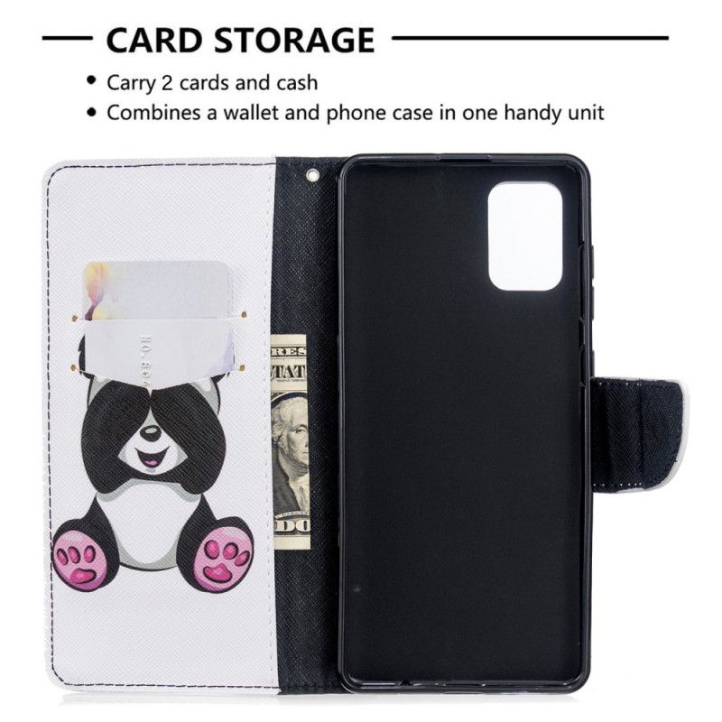 Folio Deksel for Samsung Galaxy A71 Morsom Panda