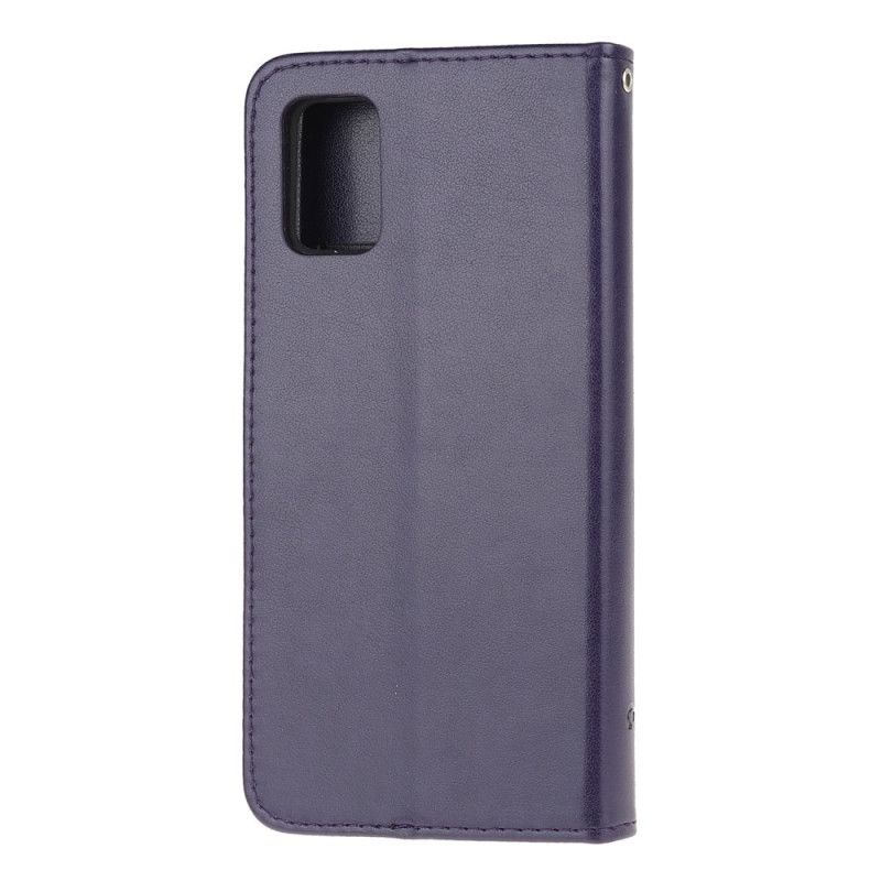 Folio Deksel for Samsung Galaxy A71 Svart Fortryllede Sommerfugler