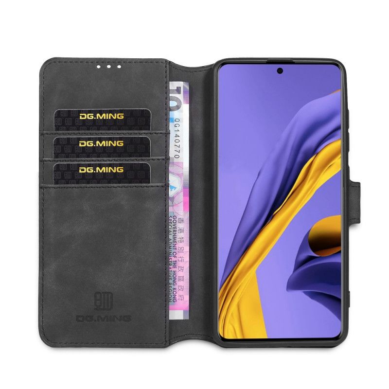 Folio Deksel for Samsung Galaxy A71 Svart Retro Dg.Ming