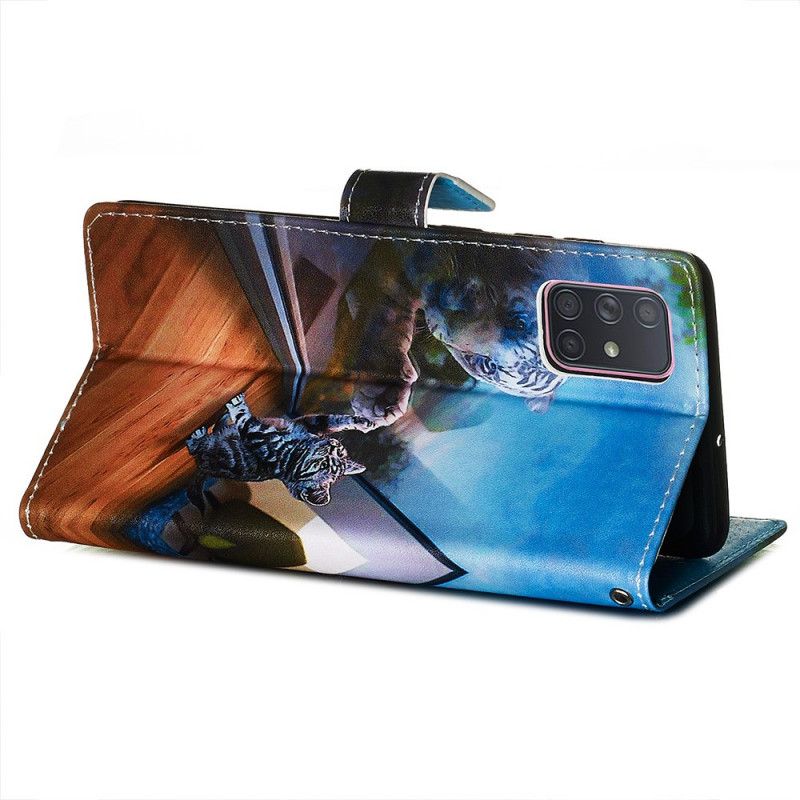 Folio Deksel Samsung Galaxy A71 Ernest Og Refleksjon Beskyttelse