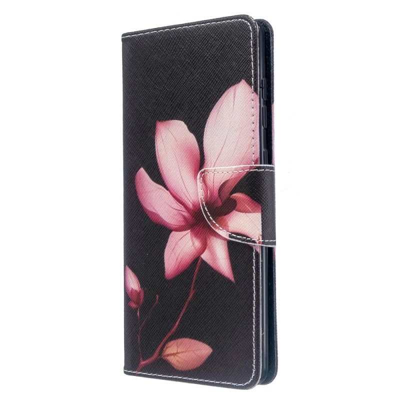 Folio Deksel Samsung Galaxy A71 Rosa Blomst Beskyttelse