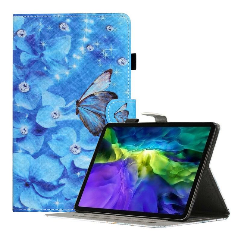 Folio Deksel Samsung Galaxy Tab A7 Lite Blomster Beskyttelse Deksel