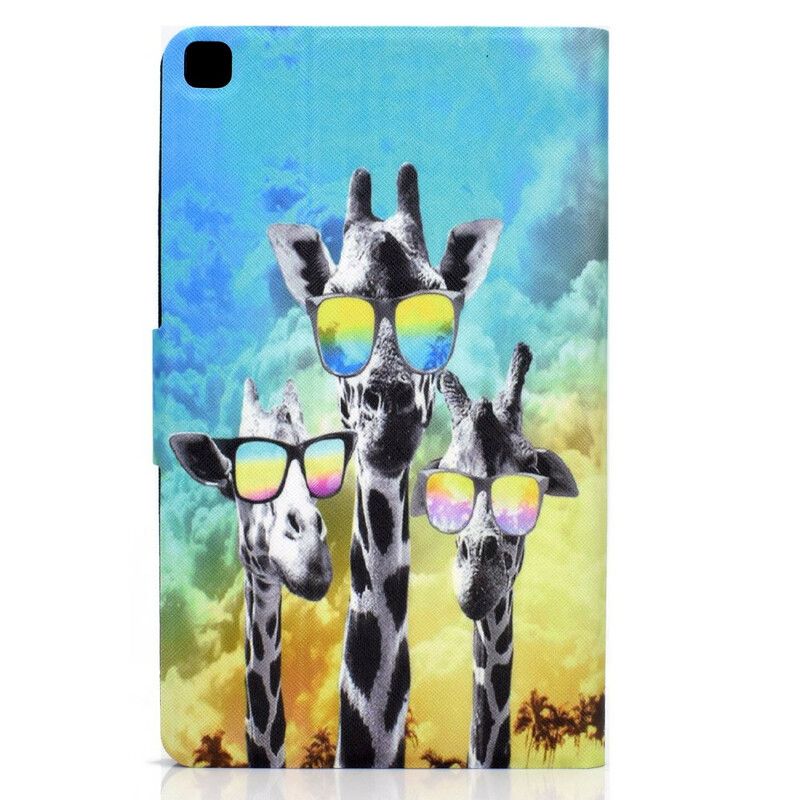 Folio Deksel Samsung Galaxy Tab A7 Lite Funky Giraffer