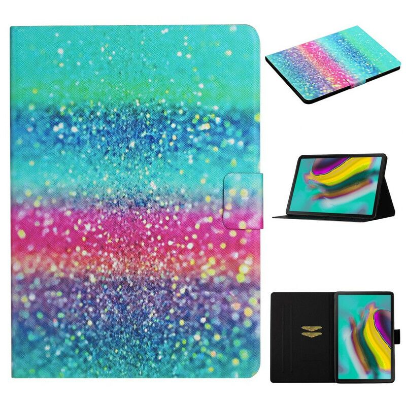 Folio Deksel Samsung Galaxy Tab A7 Lite Glitter Design